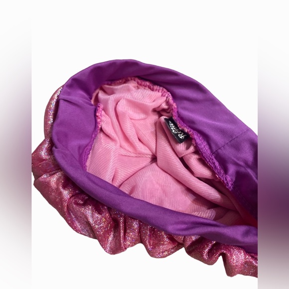 Womens Pink Night Cap/ Bonnet - Picture 3 of 3